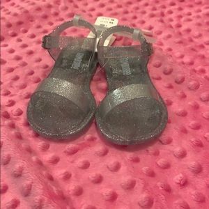Gymboree glitter jelly sandals